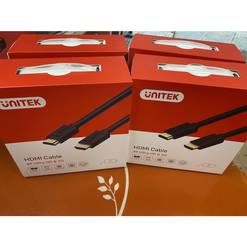 Dây,Cáp tín hiệu HDMI 10M YC142 Chính hãng Unitek Full HD 1080 hỗ trợ tivi HD 2K-4K