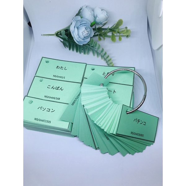 Flashcard Từ Vựng Tiếng Nhật N5 1000 từ vựng  Giá Tốt