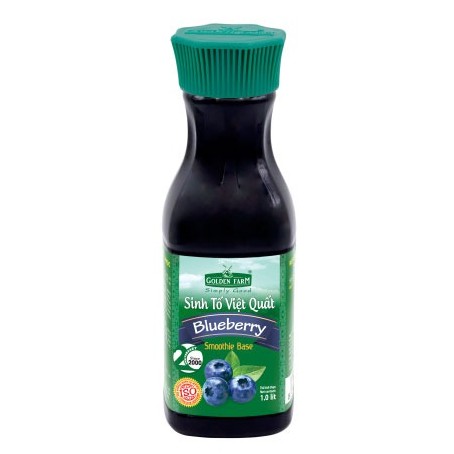 Sinh Tố Việt Quất Golden Farm (Blueberry Smoothie Base - GF) 1.000 ml - CGF021