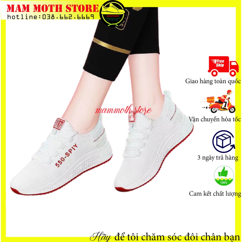 Giày thể thao, giày sneaker 550 SPIY màu đen nam nữ đi đẹp full size shop MAMMOTH