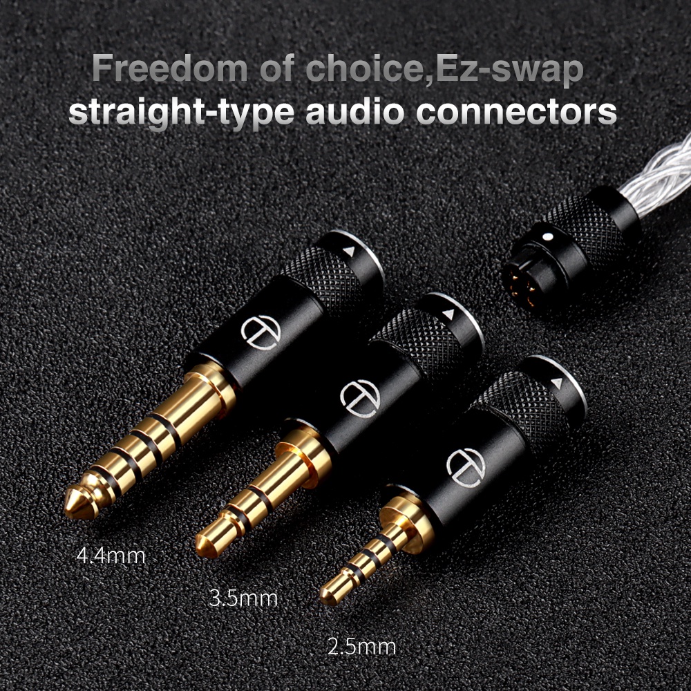 Cáp thay thế FAAEAL TRN T3 PRO 8 lõi bạc nguyên chất 2.5mm 3.5mm với kết nối MMCX 2 chân nâng cấp cho TRN VX PRO BAX