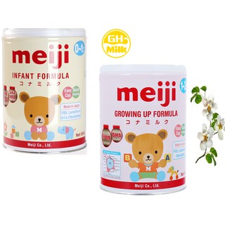 Sữa bột Meiji nhập khẩu cho bé từ 0 đến 3 tuổi hộp 800g