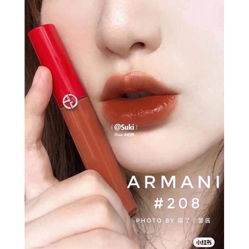 Son Giorgio armani cedar lip maestro màu 208 Venetian Red