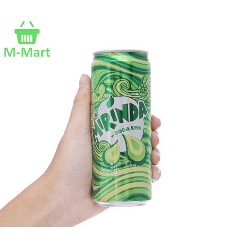 Nước có ga Mirinda Soda Kem Lon 330ml