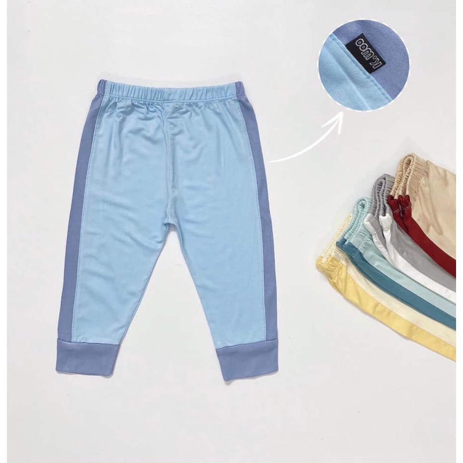 Quần dài thun lạnh phối kẻ thể thao cho bé trai/gái