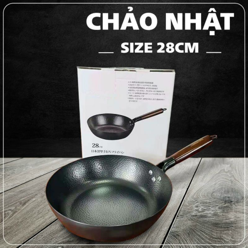 Chảo Chống Dính Sâu Lòng Longziwei Nhật Bản Cao Cấp Size 28cm