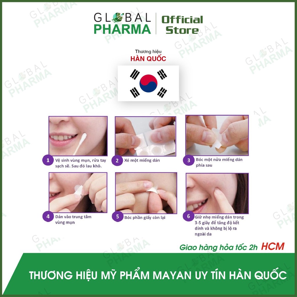 [CHÍNH HÃNG] Miếng dán giảm mụn Hàn Quốc Mayan - hiệu quả trong 48 giờ (Hộp 20M/24M) | BigBuy360 - bigbuy360.vn