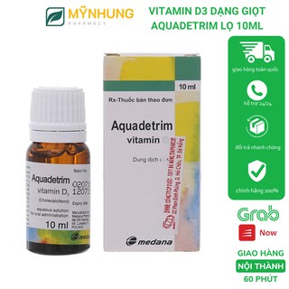 AQUADETRIM DẠNG GIỌT BỔ SUNG VITAMIN D3 CHO BÉ HIỆU QUẢ