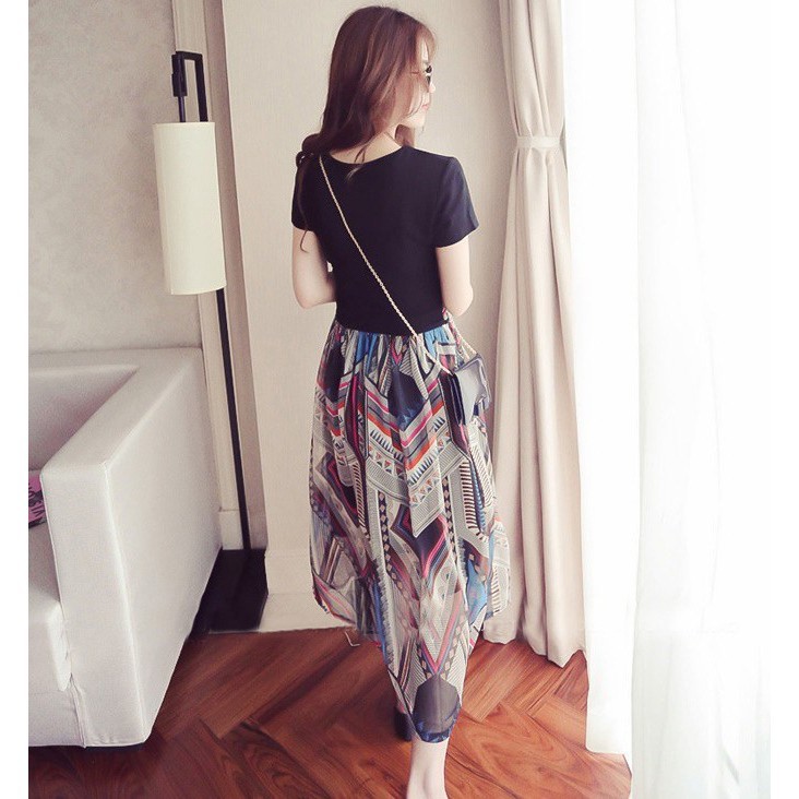 Đầm maxi giả 2 mảnh thiết kế hợp thời trang cho phái nữ | BigBuy360 - bigbuy360.vn