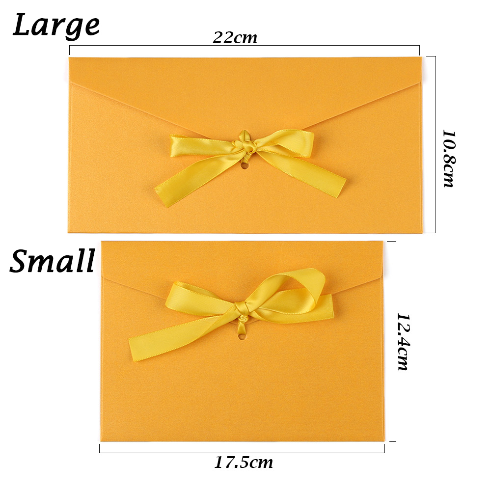 MELODG 10 Pcs/ Set Wedding Invited Multicolor Retro Creative Bow Envelope