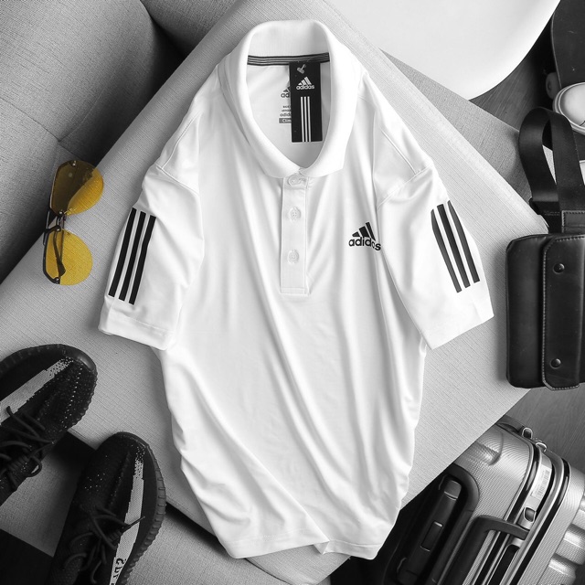 Áo thun cổ bẻ adidas
