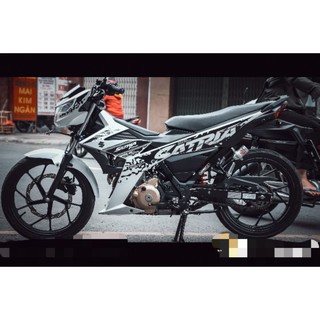 TEM RỜI RAIDER TRẮNG ĐEN CỰC ĐẸP - DECAL RUBY