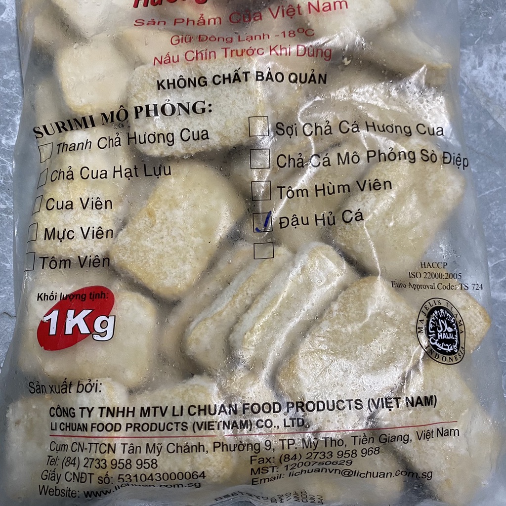 Đậu Hũ Cá Lichuan bịt 500g 20-22 miếng