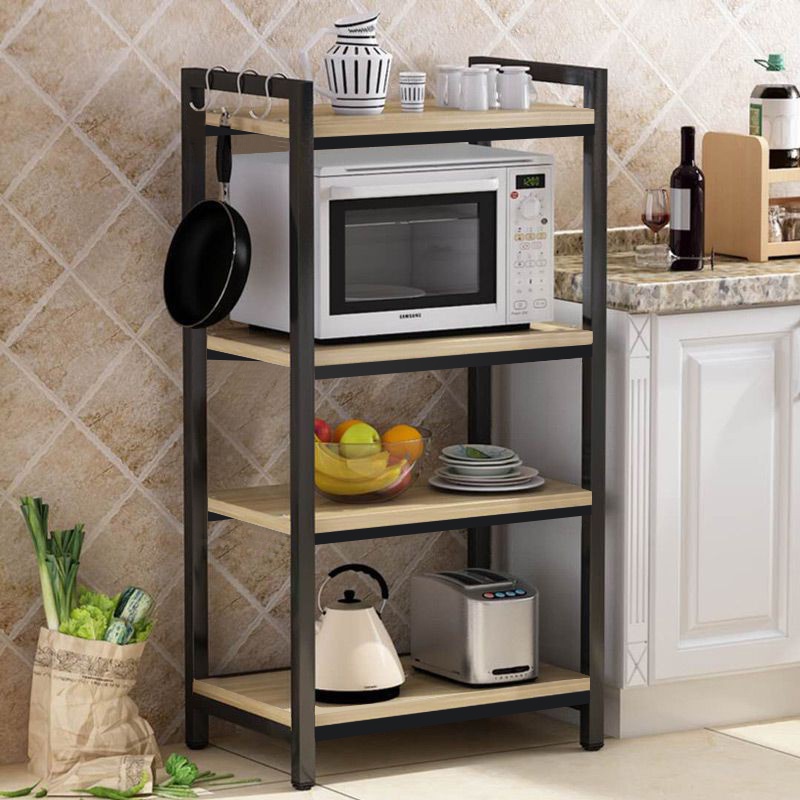 Kệ lò vi sóng khung thép sơn tĩnh điện, mặt mâm bằng gỗ MDF phủ melamine, thiết kế hiện đại, chịu lực tốt.