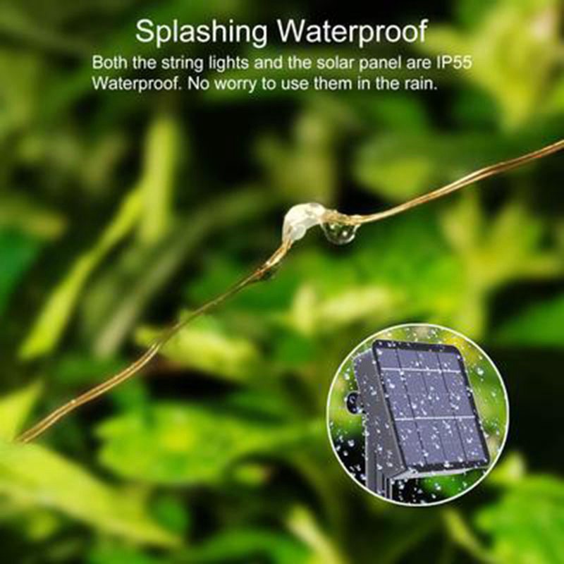 Dây Đèn Led Trang Trí Sân Vườn Sử Dụng Năng Lượng Mặt Trời