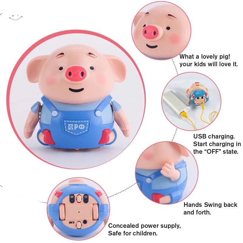 Đồ Chơi Bút Vẽ Hình Chú Heo Dễ Thương Dùng Trang Trí Giáng Sinh