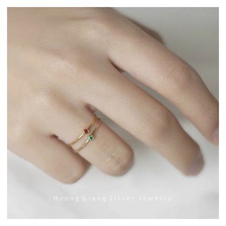 Nhẫn color min Bạc s925 - HuongGiangSilverJewelry