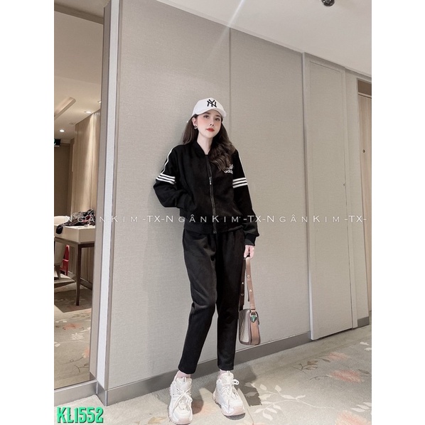 Bộ thể thao nữ, bộ thu đông mặc nhà hàng loại 1