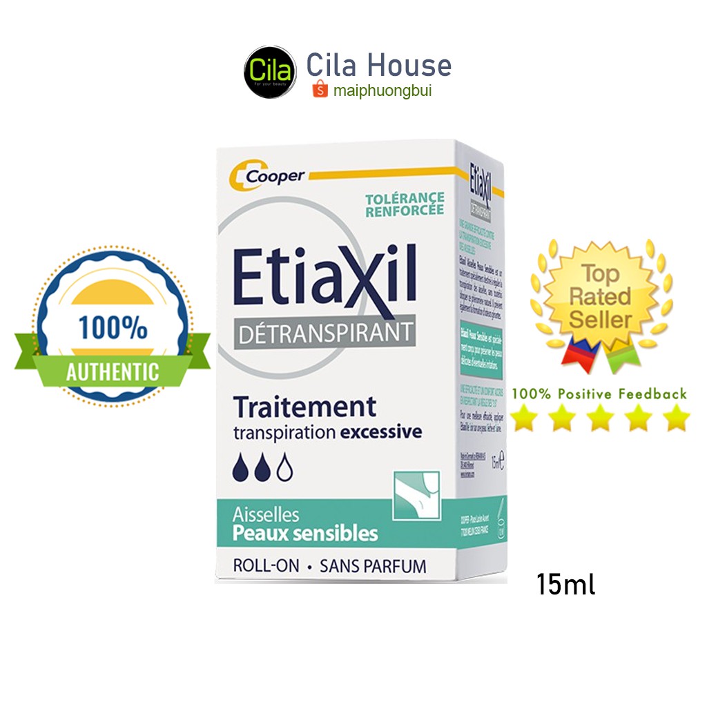 [MẪU MỚI] Lăn Khử Mùi Etiaxil Xanh Dành Cho Da Nhạy Cảm 15ml - Cila House