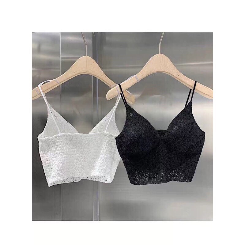 Áo bra ren hoa julia chun lưng sau B066