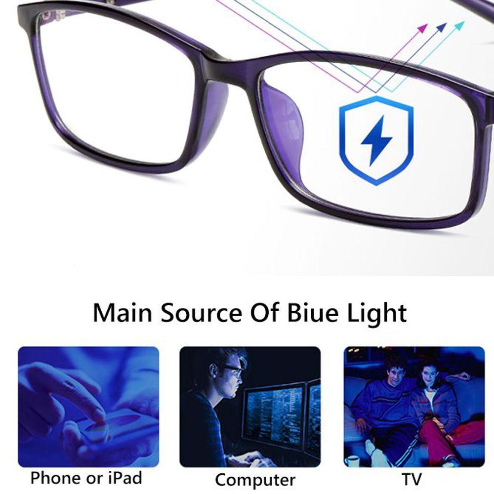 Mắt Kính Chăm Sóc Tầm Nhìn Ban Đêm Màu Xanh Dương Nhạt Siêu Nhẹ