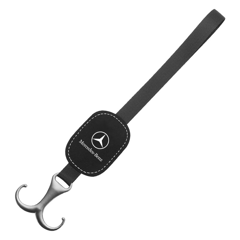 Móc Treo Đồ Đa Năng Gắn Sau Lưng Ghế Xe Hơi Mercedes Benz Da Lộn