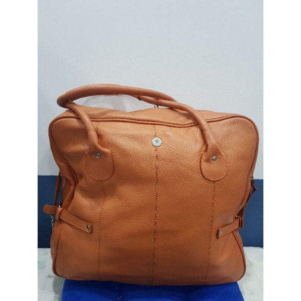 TÚI DU LỊCH DA , DÁNG VUÔNG,