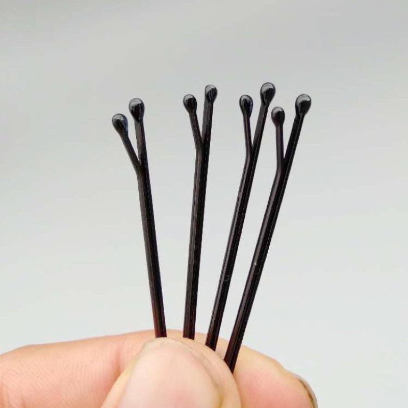 Vỉ 9 ghim tăm màu đen kẹp tóc tạo kiểu nhiều phong cách - Y051