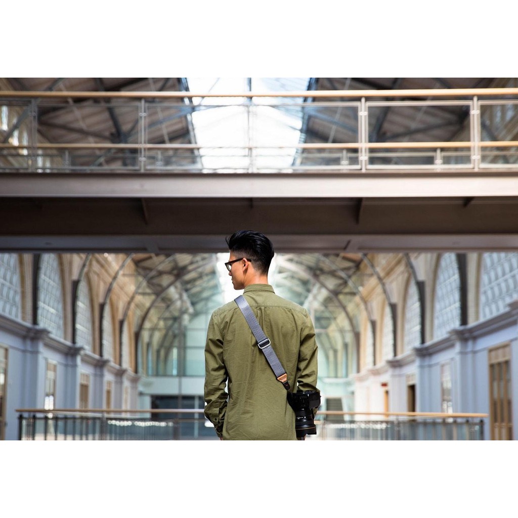 Dây máy ảnh Thao tác nhanh Peak Design Slide Ash xám, Bản to 4.5cm cho máy DSLR