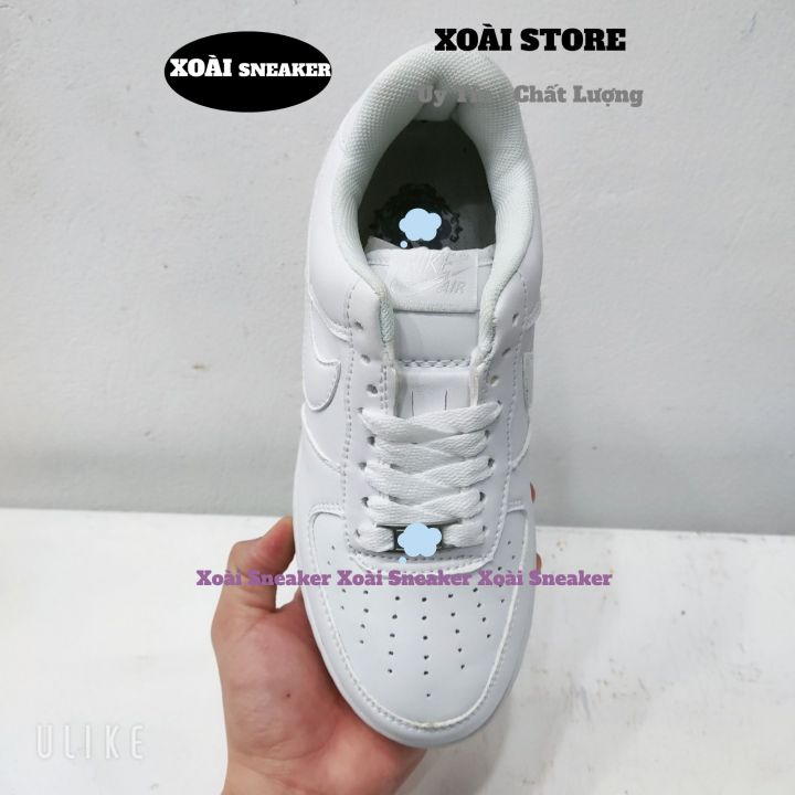 Giày AF1 full trắng, giày air force 1 trắng, full phụ kiện hàng cao cấp, size 36-43/ XOÀI SNEAKER86 | BigBuy360 - bigbuy360.vn
