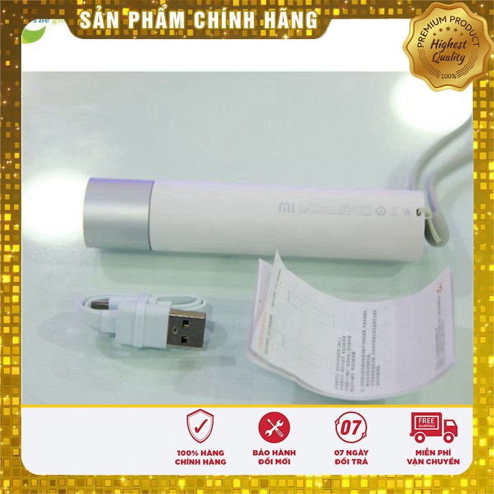 [Sale] Đèn Pin Siêu Sáng Xiaomi flashlight Tích Hợp Sạc Dự Phòng - Bảo Hành 6 Tháng- Shop Thế Giới Điện Máy .