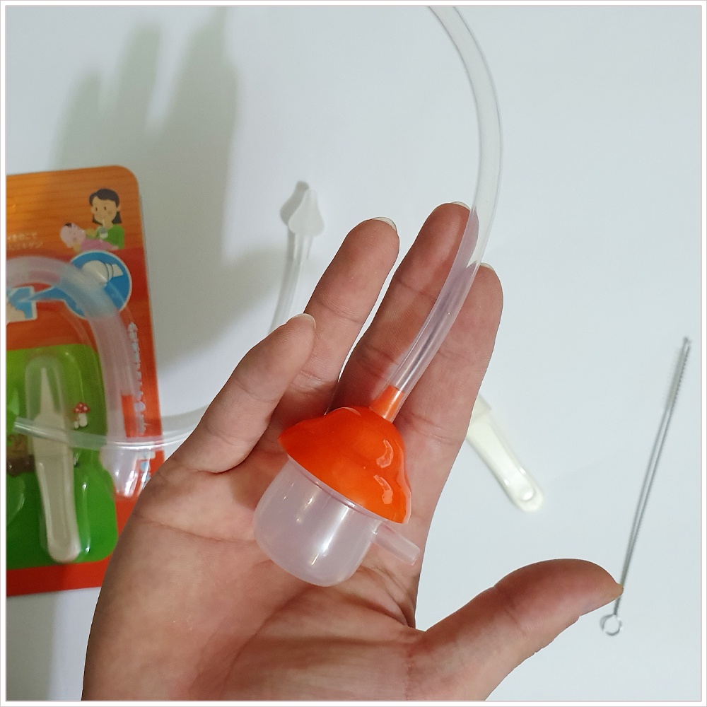 Bộ dụng cụ hút mũi dây Kichi kèm que cọ dây hút dùng vệ sinh mũi cho bé