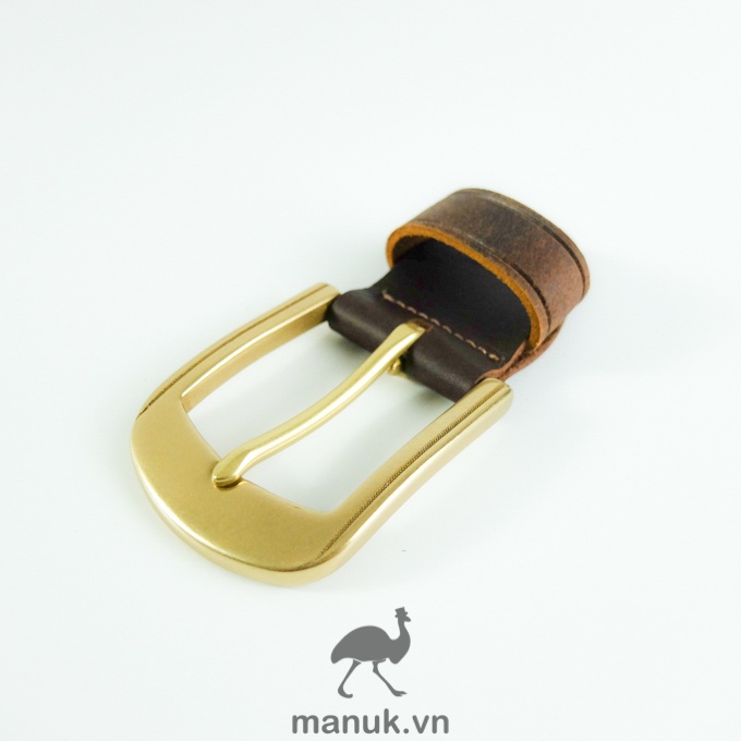 Mặt thắt lưng nam đồng đúc BN5 | Bộ đầu khoá thắt lưng đồng đúc dùng cho bảng dây 3.8cm - 3.9cm