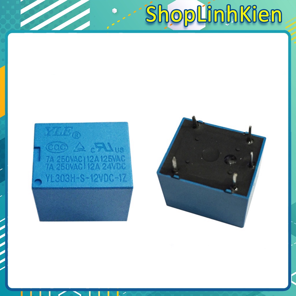 Relay 5V/ 12V/ 24V 7A 5 Chân YL303H-S/ Rờ le 7A 5 chân YL303H