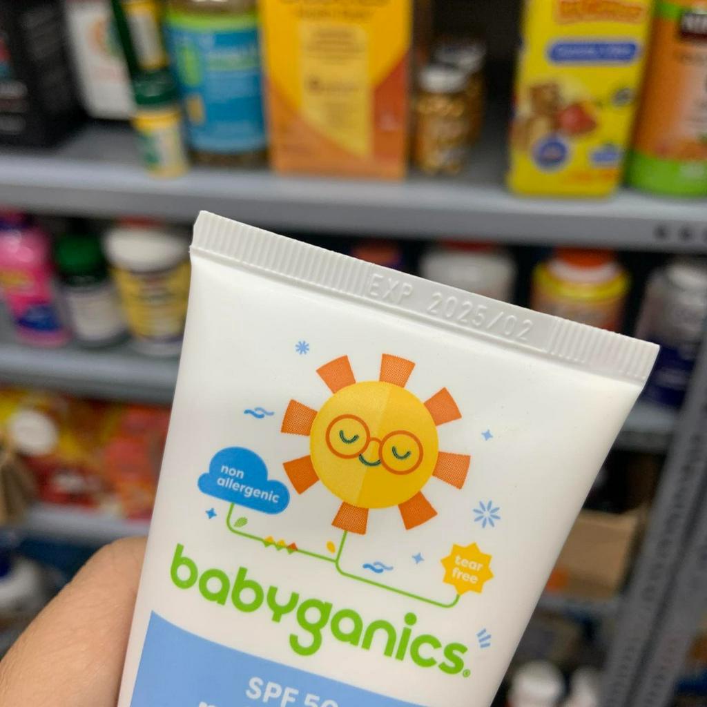Kem chống nắng hữu cơ dành cho bé từ 6 tháng tuổi Babyganics - EDS Hàng Mỹ