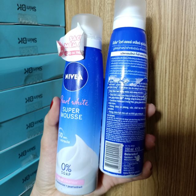 Bọt Rửa Mặt Trắng Da Sạch Nhờn Nivea