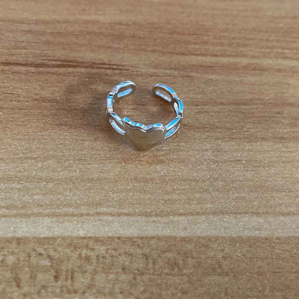 Nhẫn Bạc Khắc Chữ LOVE SICK Tour Merch Nhóm Nhạc TXT ACT