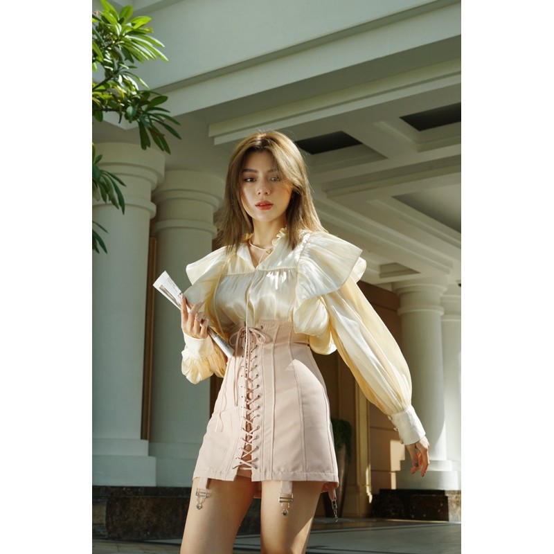 Áo kiểu tay phồng freesize PÉTALO TOP Darling.ism
