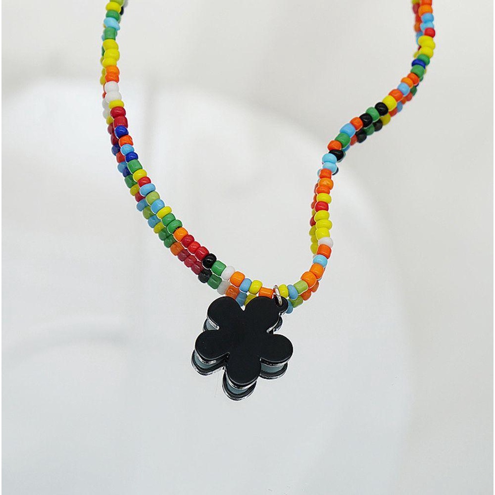 Vòng cổ Mặt Hoa Hướng Dương 15H Nhựa Resin Phong Cách Bohemian Thời Trang Cho Nữ