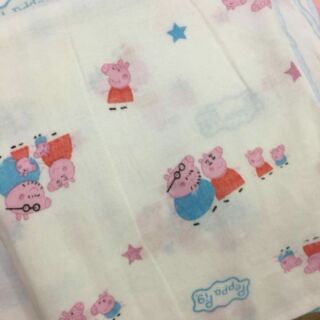 Vải xô nhật - Heo Peppa 2 lớp