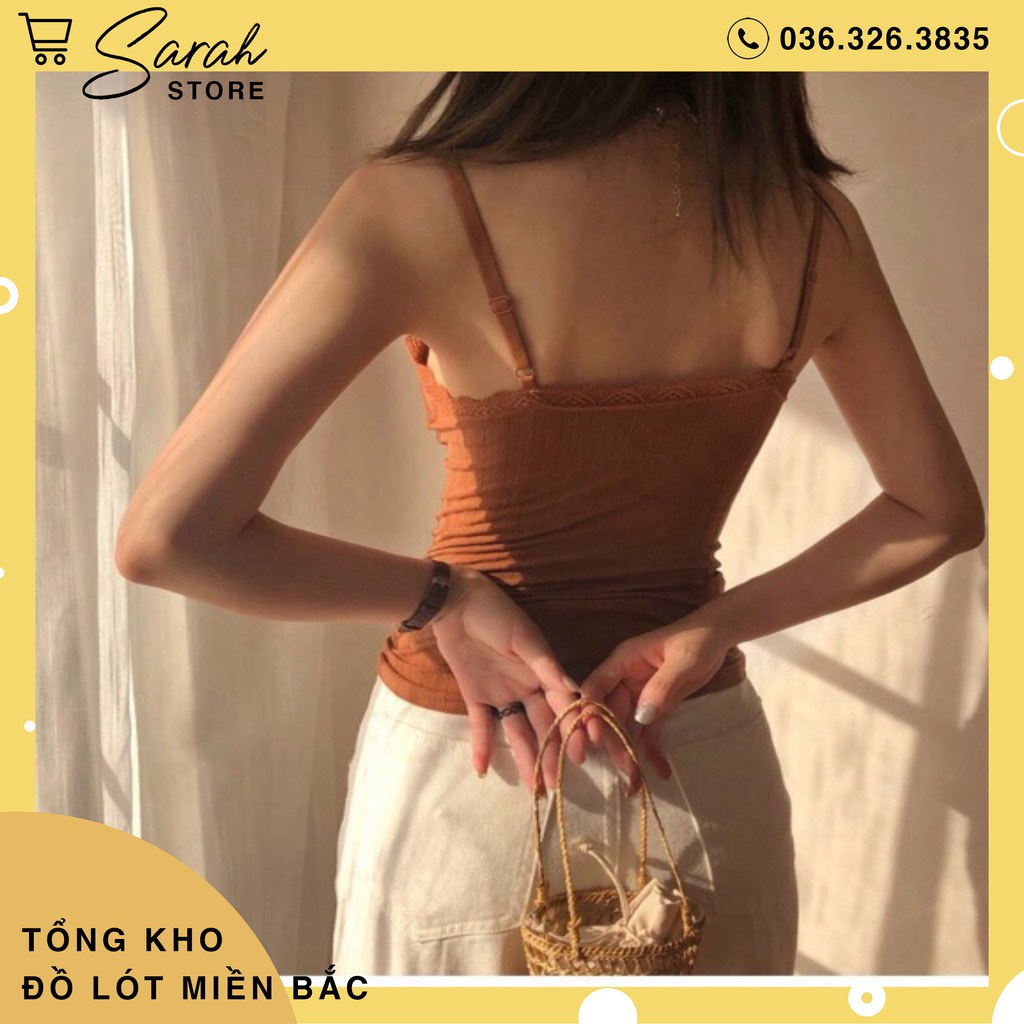 Áo Bra 2 Dây Dáng Dài Chất Mềm Mịn