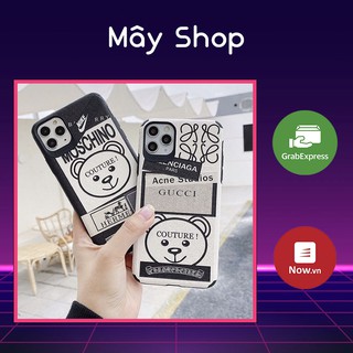 Ốp lưng iphone da gấu thương hiệu moschino 🚚 freeship 🚚 siêu đẹp, chống sốc tốt