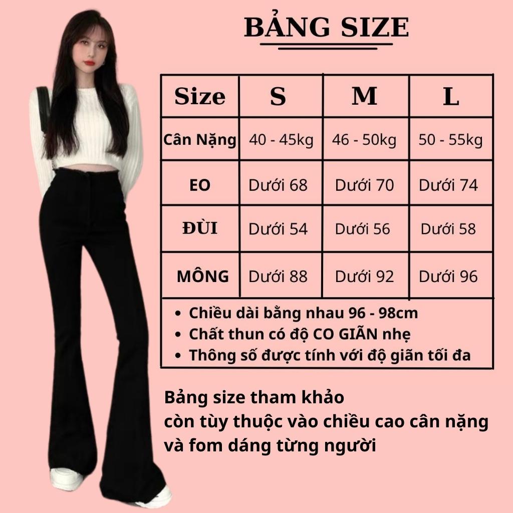 QUẦN ỐNG LOE NỮ CẠP CAO DÁNG DÀI - QUẦN LEGGING NỮ ÔM ỐNG LOE TÔN DÁNG MA88