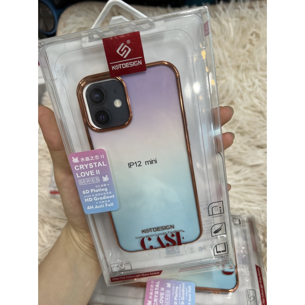 Ốp lưng KST Design trong suốt viền màu ip x xr xs max 11 11 pro 11 pro max 12 mini 12 12 pro 12 promax bảo vệ camera