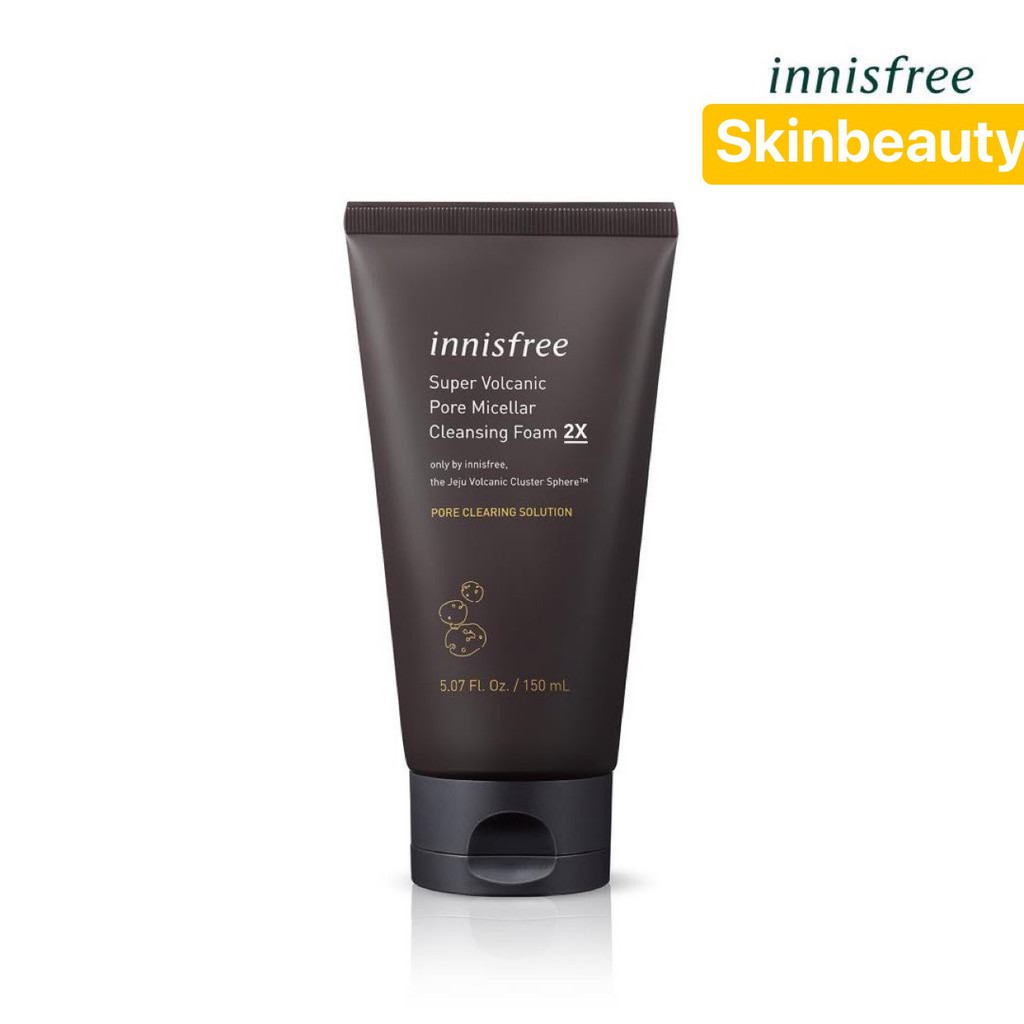 Sữa Rửa Mặt Innisfree Tro Núi Lửa Super Volcanic Pore Micellar Cleansing Foam 2X - ''HÀNG CHÍNH HÃNG''