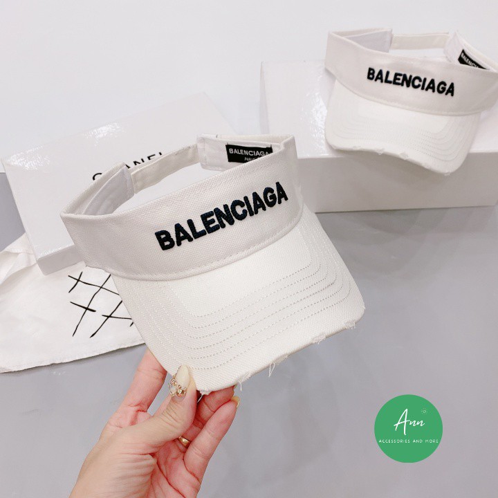 MŨ NỬA ĐẦU BALENCIAGA ❤️ KIỂU DÁNG THỂ THAO, LOGO THÊU NỔI 3D, CHẤT LIỆU KAKI 100% COTTON, SẴN 3 MÀU ĐEN, BE,TRẮNG