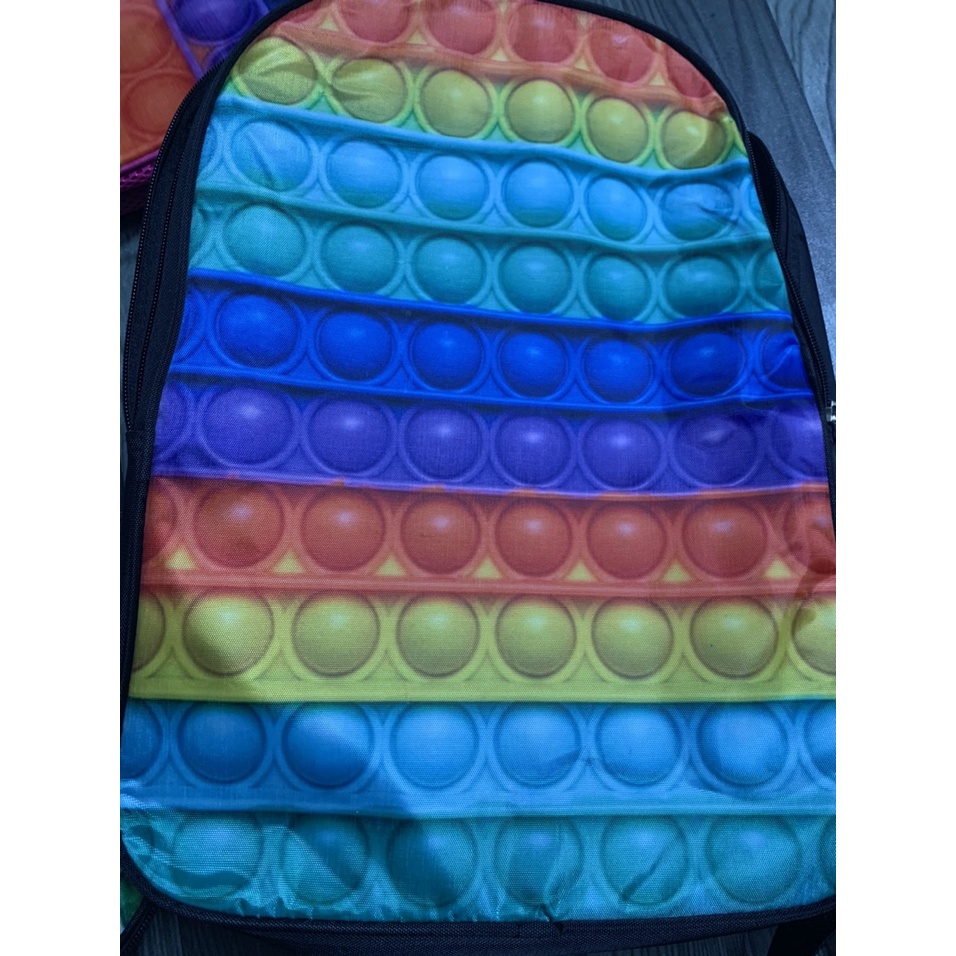 Balo học sinh Cấp 1 In hình cầu vồng Như hình