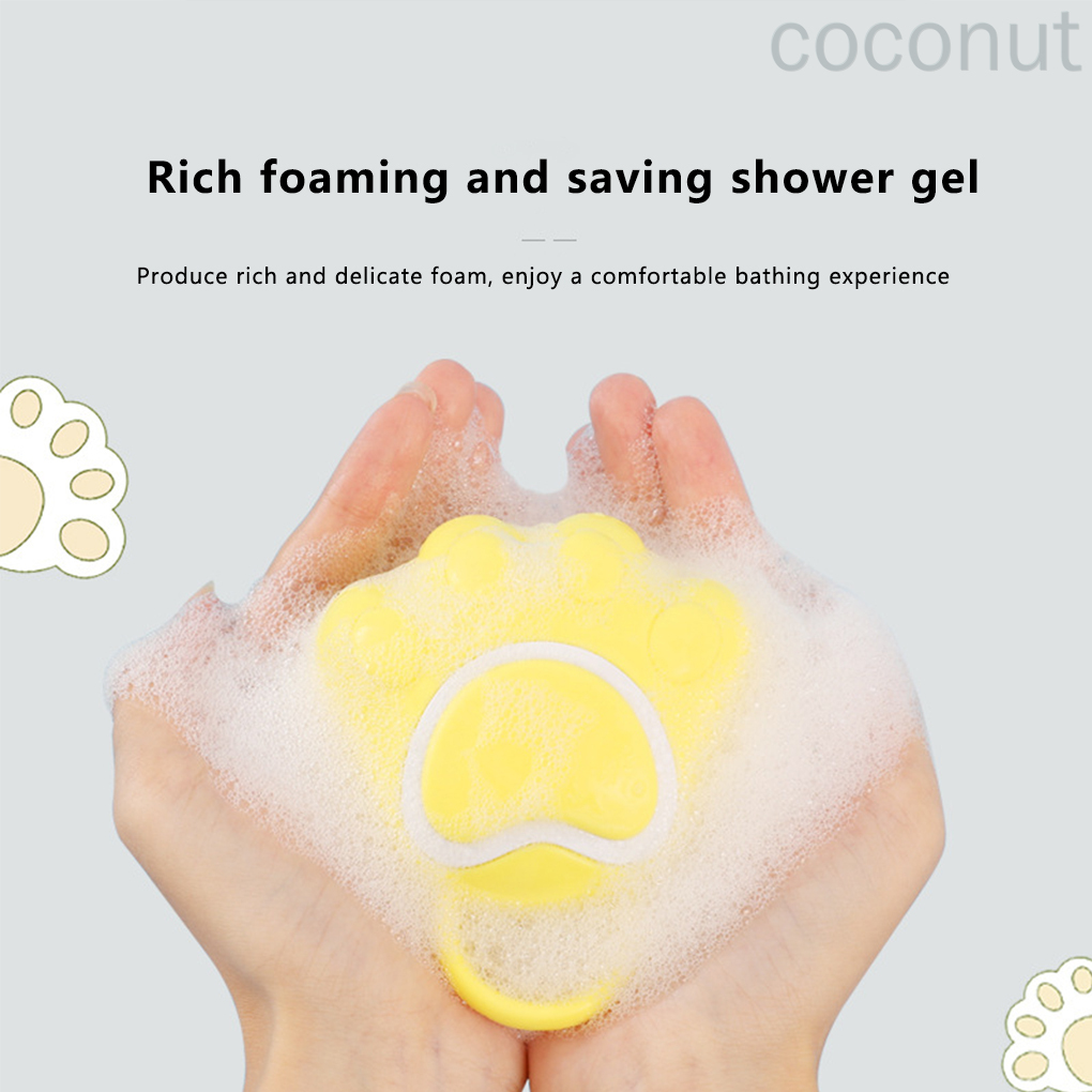 (Hàng Mới Về) Bàn Chải Massage Khi Tắm Bằng Silicon Màu Vàng | BigBuy360 - bigbuy360.vn