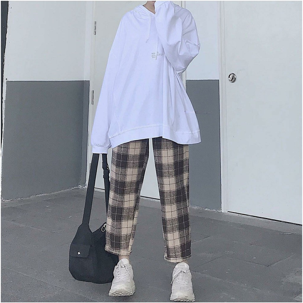 [Mã FADIRECT20 giảm 20K đơn 150K] Quần Kẻ Caro Vintage Plaid Pants Dáng Suông Unisex | BigBuy360 - bigbuy360.vn