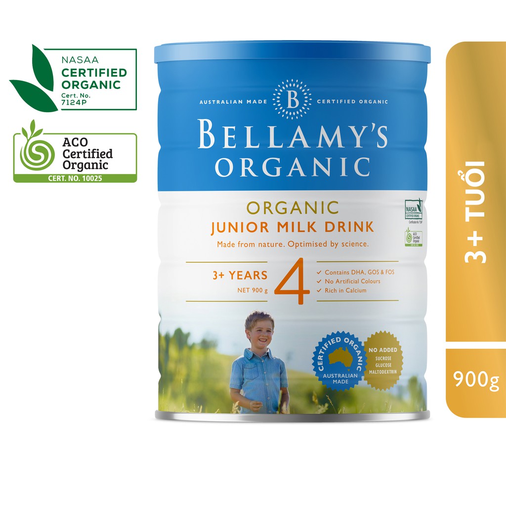 Sữa bột Bellamy's Organic số 4 - Junior Milk Drink 900g